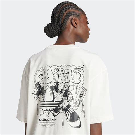 adidas t shirt weiß snipes|adidas Originals Graffiti Graphic T.